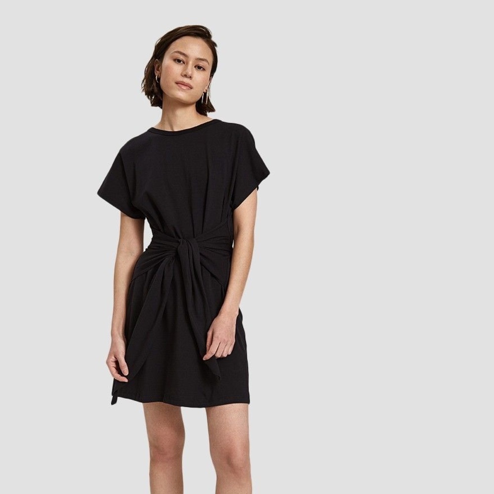 Farrow Canell Tie Dress Black Medium Cutout Back
